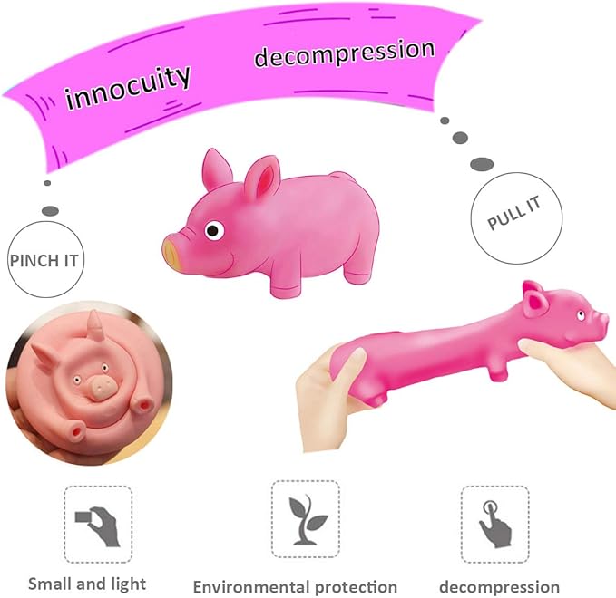 Squishy Pink Pig Stress Relief Toy